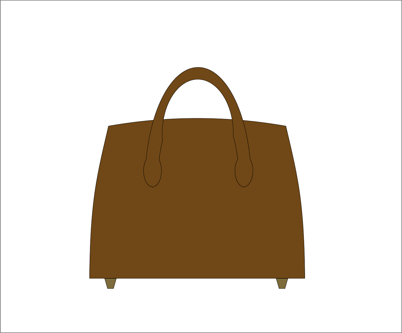 Illustration of Cognac brown Riley Handbag
