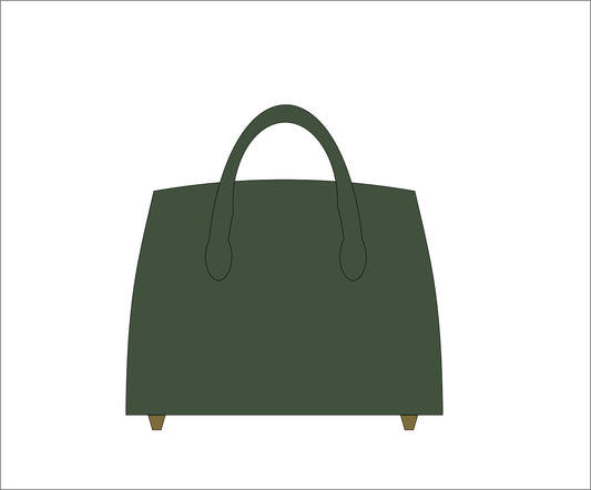 Illustration of Olive Green Riley Handbag